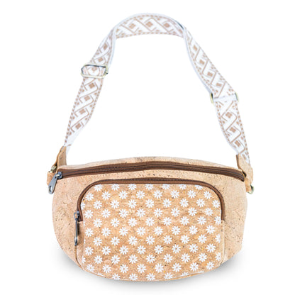 Cork Crossbody Bag with Patterned Strap BAGD-645