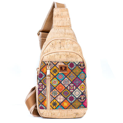 Printed Cork Women's Chest Bag Sling Bag BAGD-566