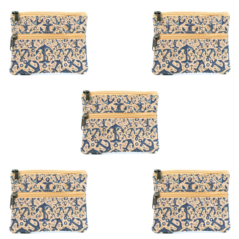 Compact Natural Cork Coin Purse BAGP-332(5units)