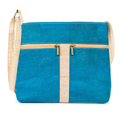 Cork Crossbody Bag with Zipper Detail BAGP-286