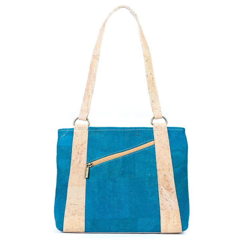 Cork Shoulder Bag with Double Zipper Pockets BAGP-285