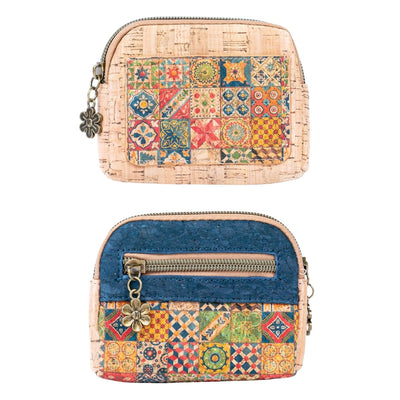 Cute Printed Cork Coin Purse for Women  BAGD-171