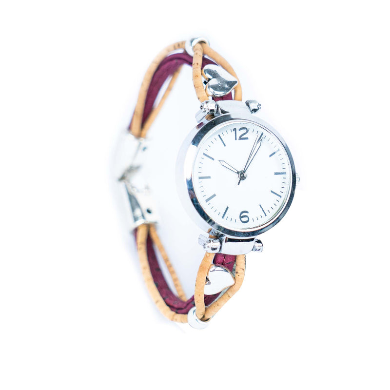 Natural Colored Cork Threads and Alloy accessories Handmade DIY Ladies Fashion Watch WA-460
