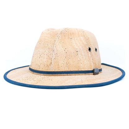 Cork Safari Hat with Contrast Trim L-1144