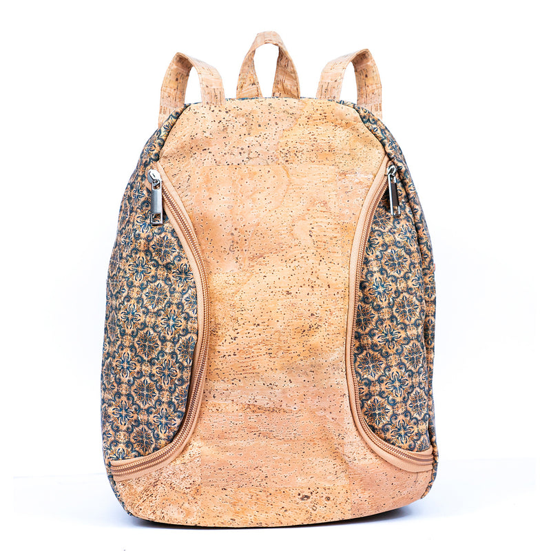 Economical Lightweight Cork Material Bohemian Chic Backpack with Paisley Accents BAGD-531