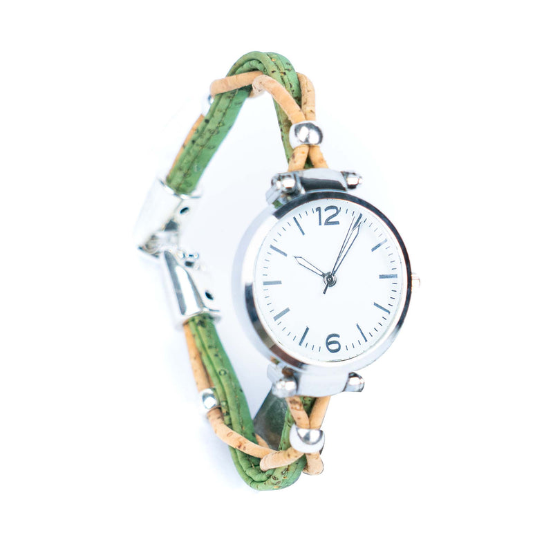 Natural Colored Cork Threads and Alloy accessories Handmade DIY Ladies Fashion Watch WA-464