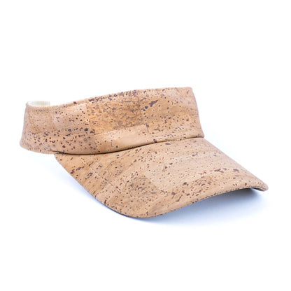 Natural cork sun visor cap One Size Fits All L-1103