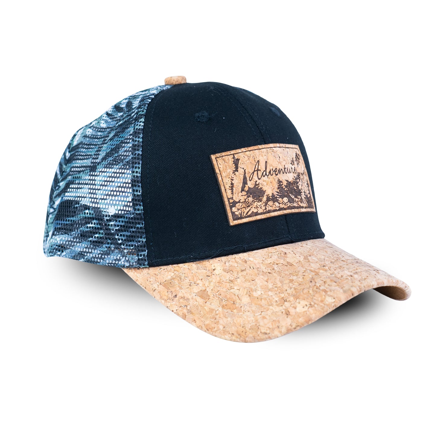Cork Baseball Cap with Mesh Back - Adventure Trucker Hat L-1191