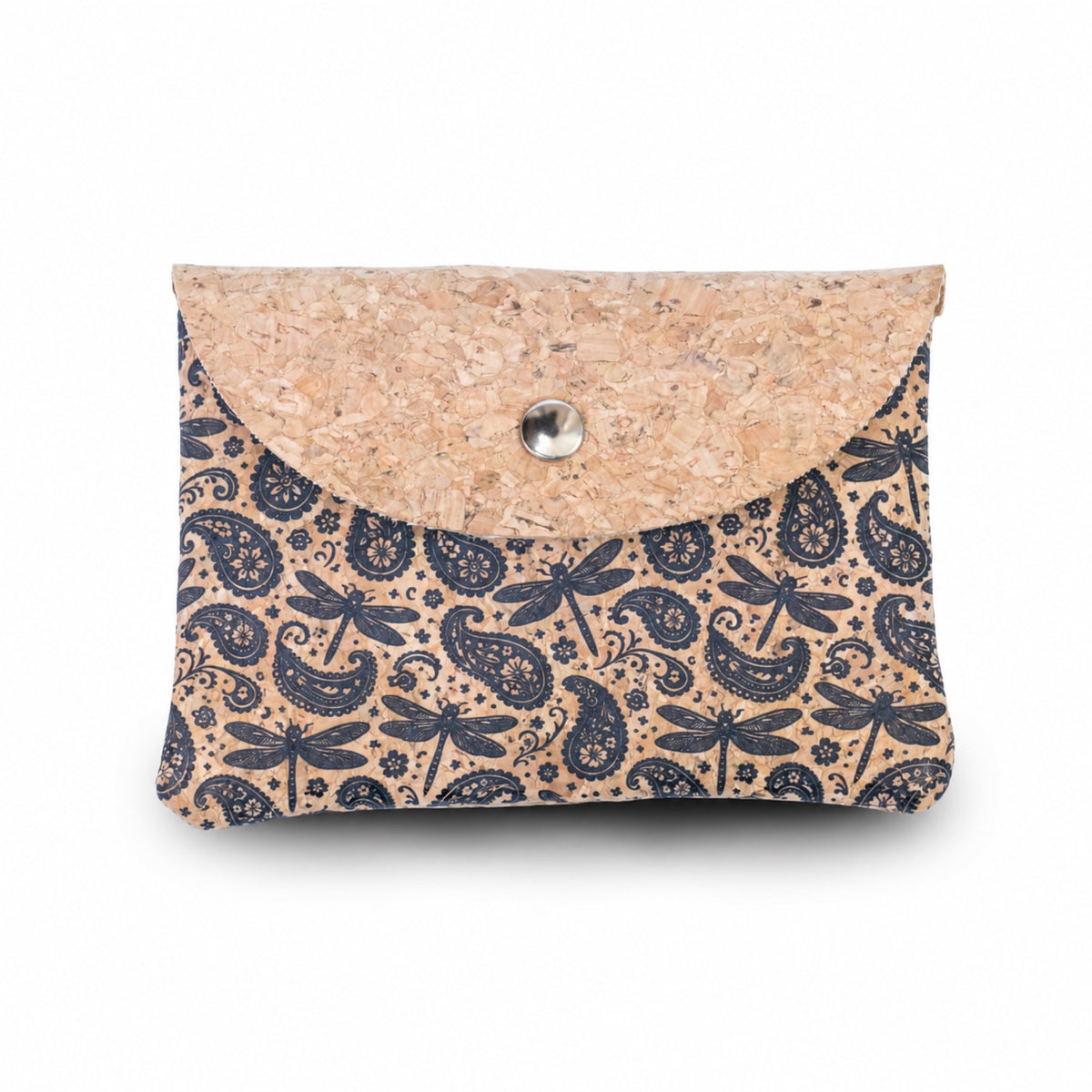 5pcs Natural Cork Coin Purses with Snap Closure BAGP-384
