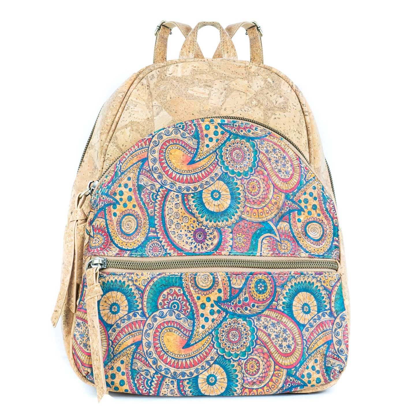 Cork Backpack – Flower and Tiles Pattern BAGD-610