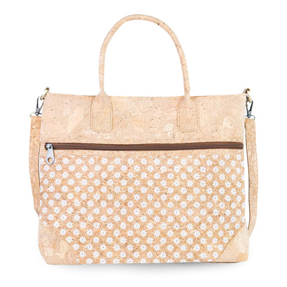 Natural Cork Handbag with Crossbody Strap — BAGD-643