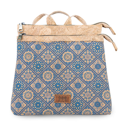 Natural Cork Backpack with Printed Front Panel BAGD-652