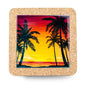 NEW STYLE Ceramic Tile Coaster on Cork Base L-1122