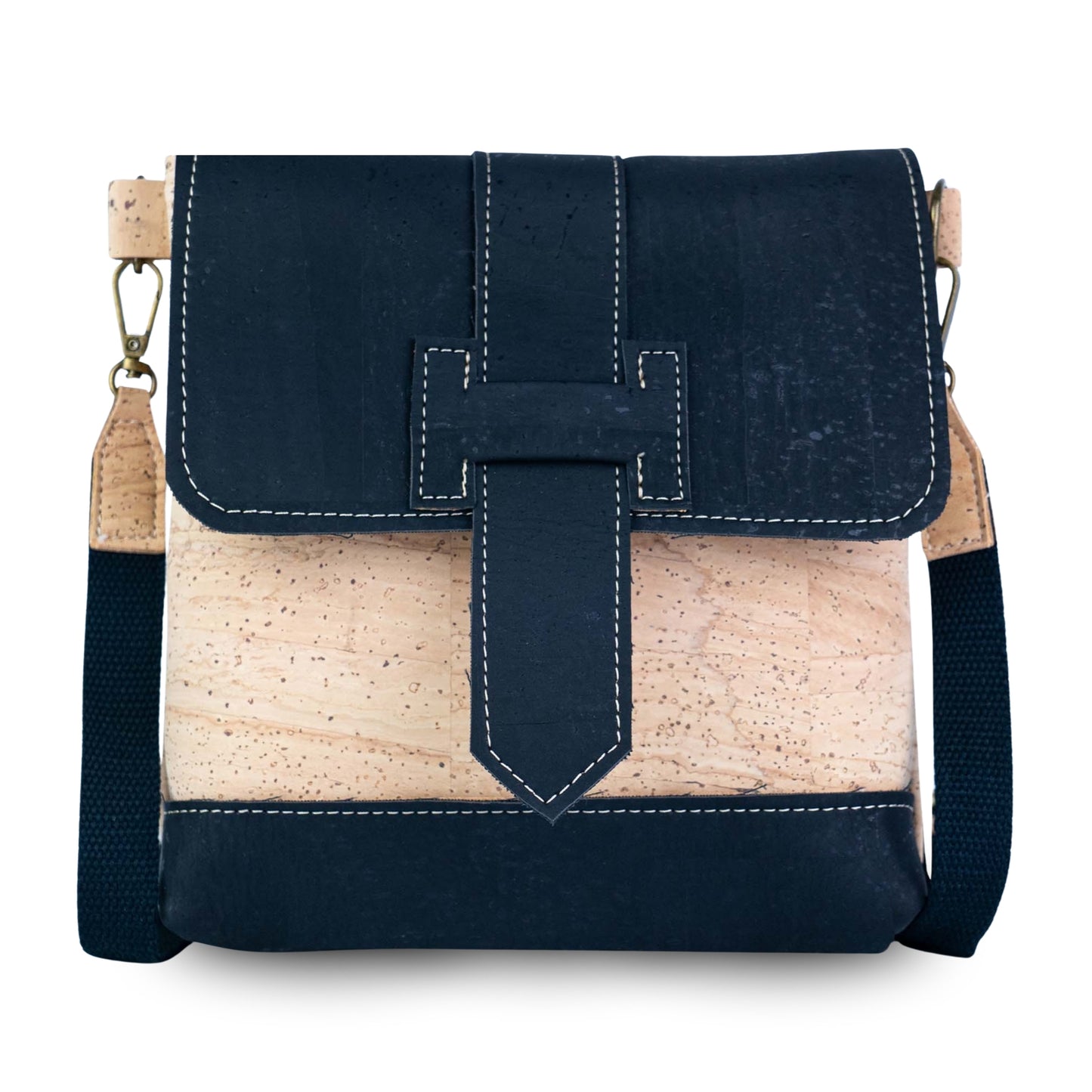 Cork Crossbody Bag | Double-Sided Natural Cork with Detachable Strap BAGP-374