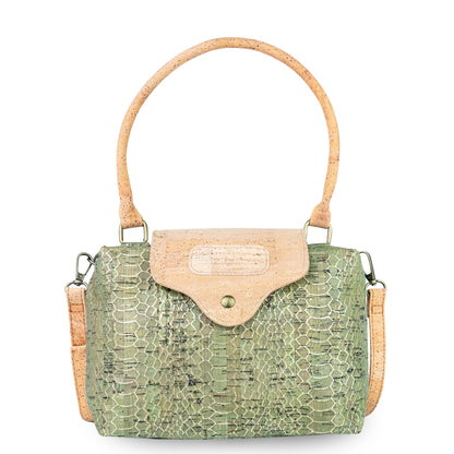 Women’s Cork Satchel Handbag with Top Handles and Detachable Strap BAGP-399