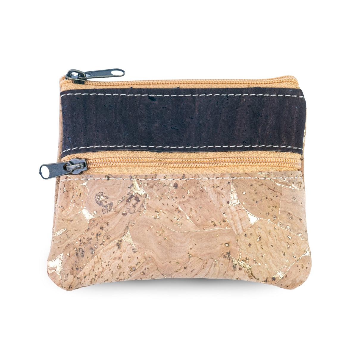Lisbon Cork Coin Purse with Two Zip Pockets – Pack of 5 | BAGP-289C