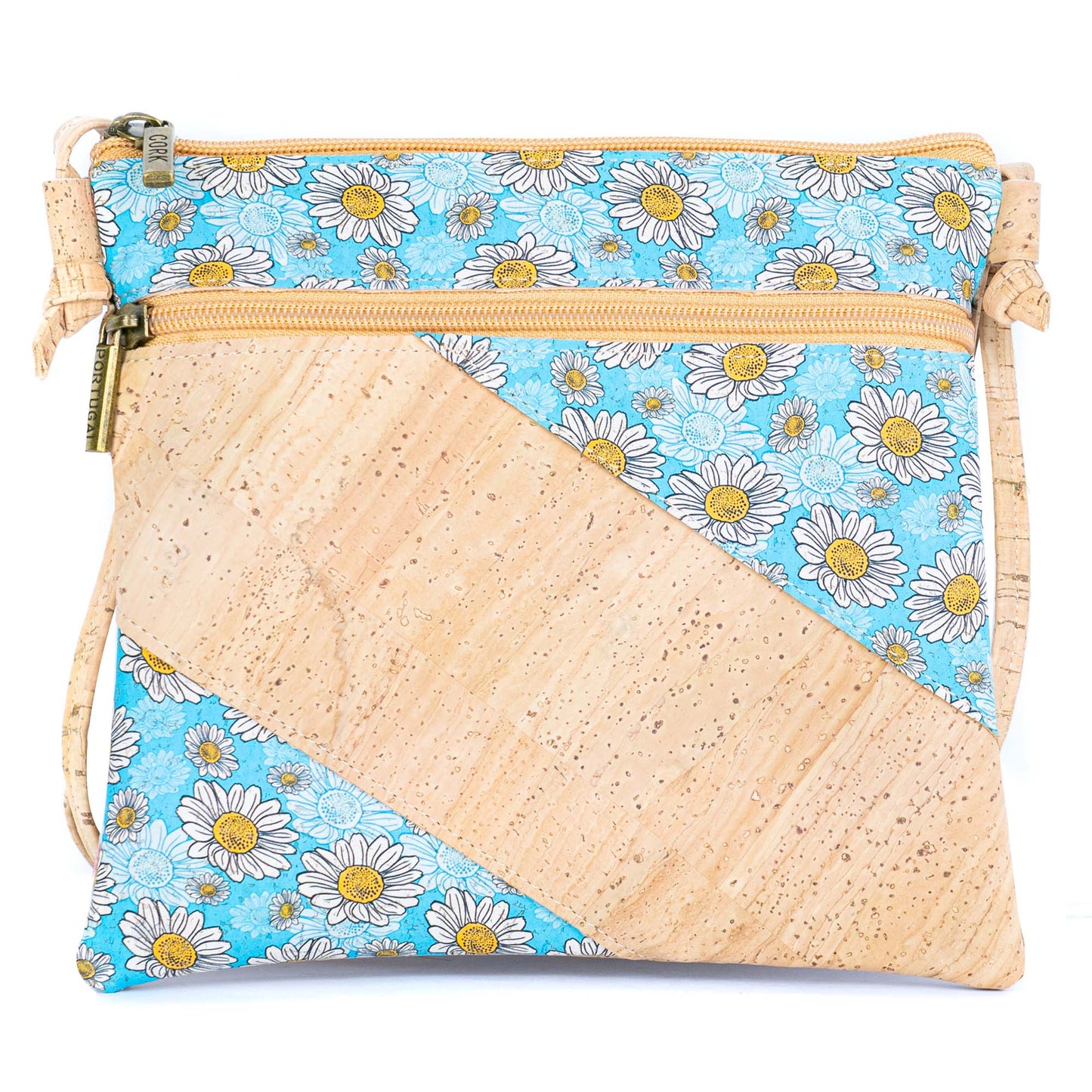 Diagonal Patch Cork Crossbody Bag BAGP-324