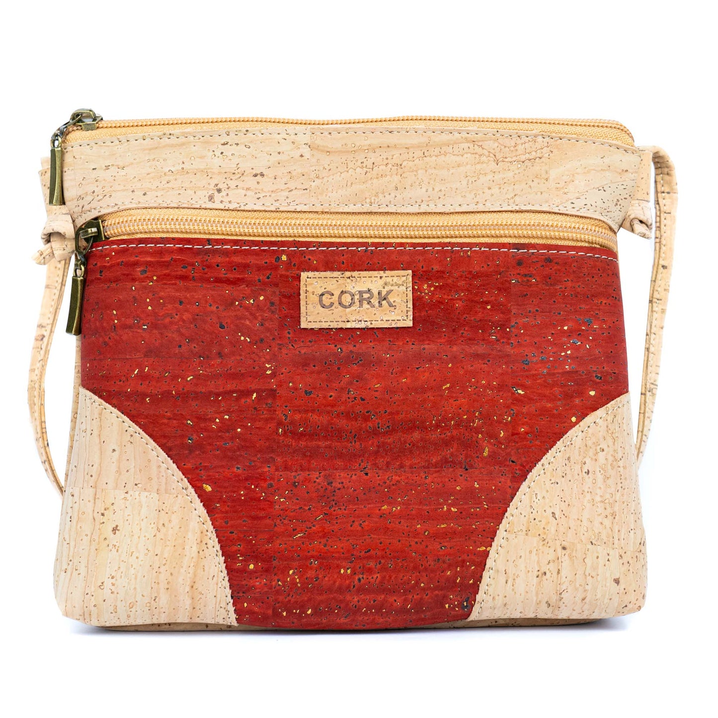 Cork Crossbody Bag Shoulder Purse with Zipper Pocket BAGP-327