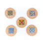 (5units)Vintage Cork and Ceramic Tile Coaster Cup Pad L-069