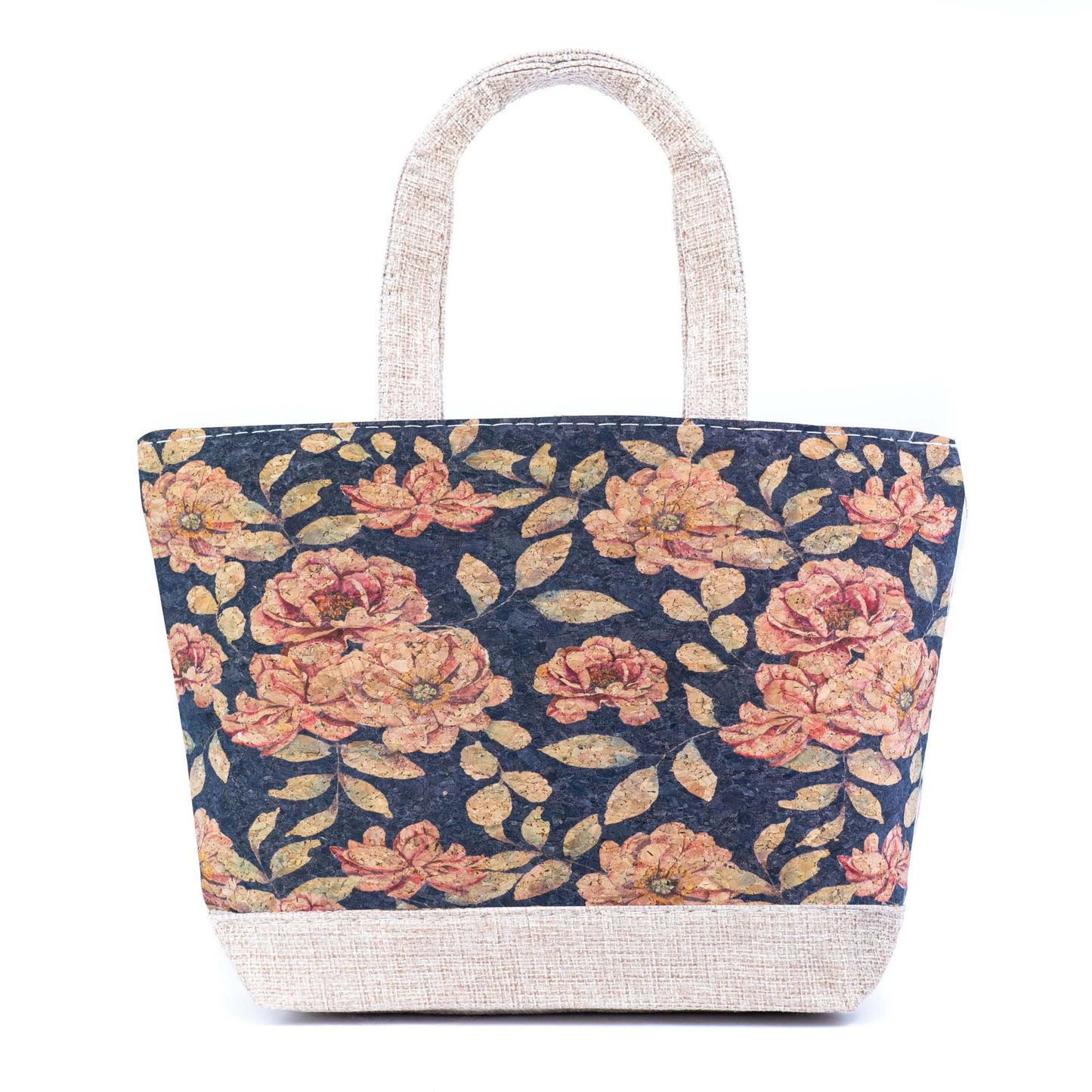 Small Cork Tote Handbag with Zipper BAG-2380