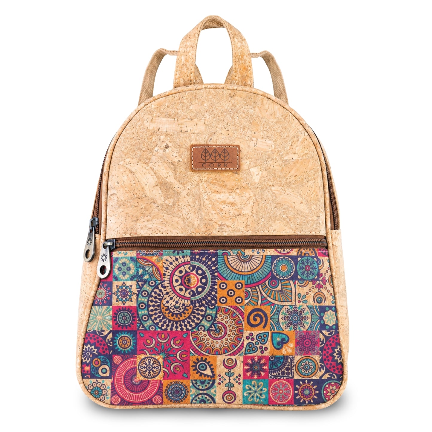 Cork Backpack with Front Zip Pocket – Adjustable Straps BAGD-650