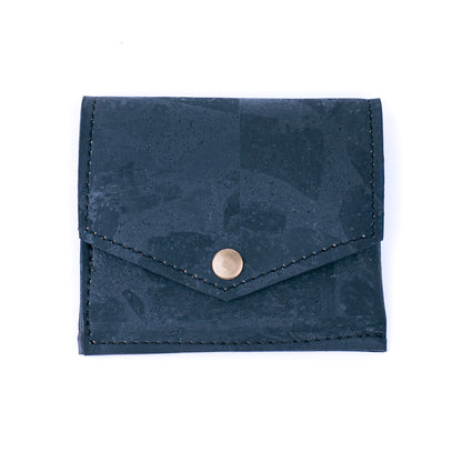 Men’s Cork Card Wallet – Natural & Black Cork BAGP-298AB（5units）