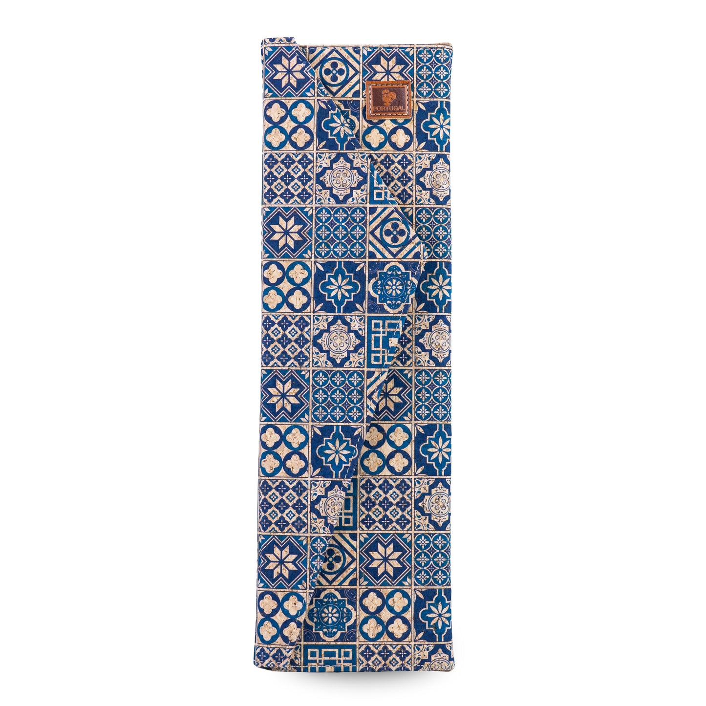 Cork Wine Gift Box | Boho Tile Print, Hexagonal Flip-Top & Cork Interior — L-1190