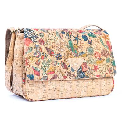 Vibrant Cork Crossbody Bag – Floral & Mosaic Delight BAGF-090