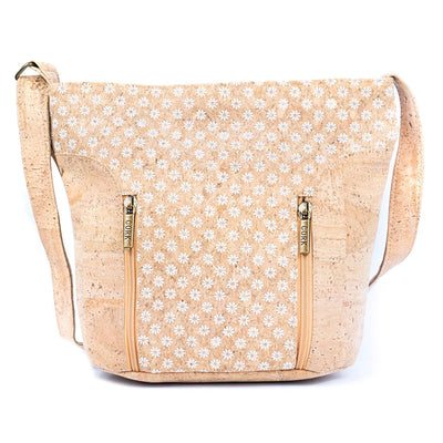 Cork Women's Crossbody Bag with Zippers BAGP-278