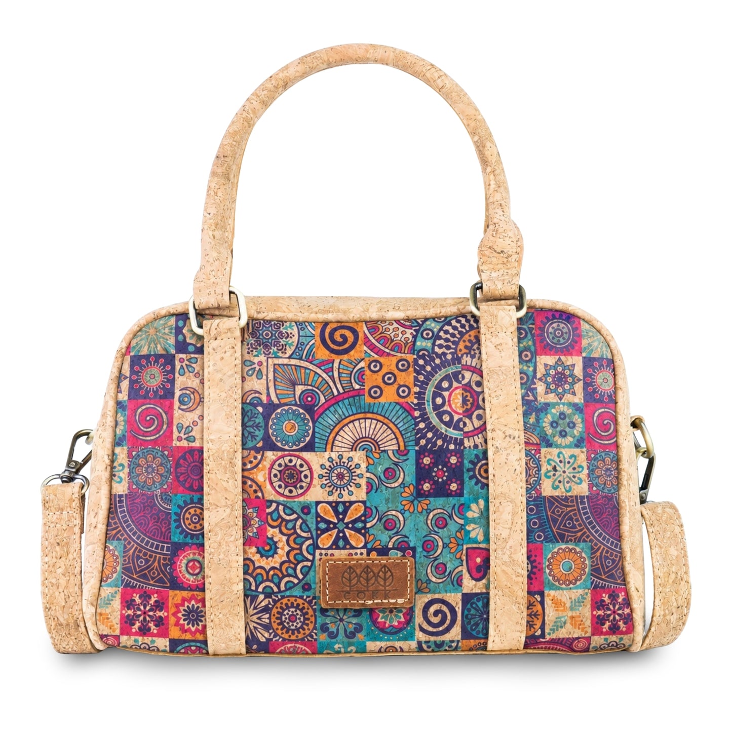 Cork Handbag & Crossbody Bag – Top Handles, Adjustable Strap BAGD-651