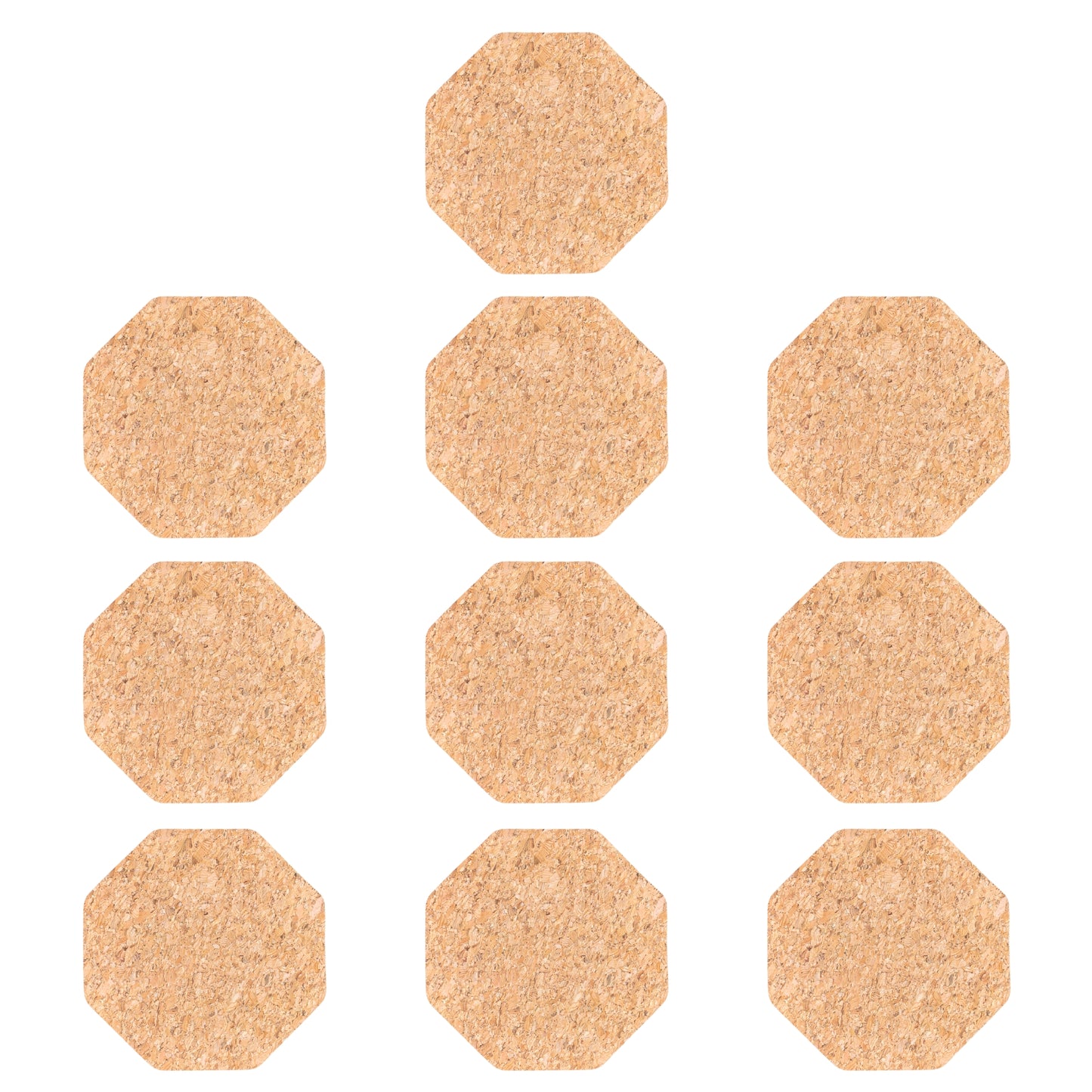 10units-Natural Cork Coasters L-1170-10