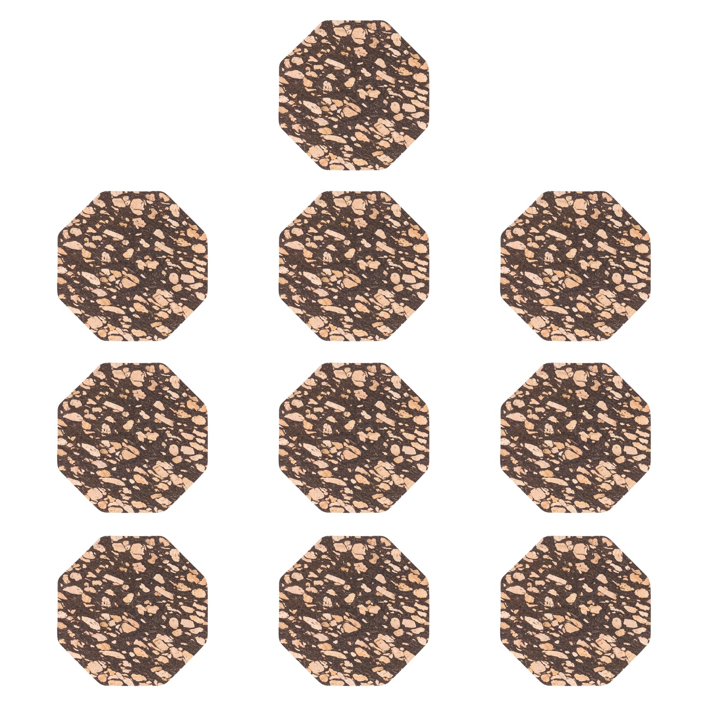 10units-Coffee Grounds Cork Coasters L-1169-10