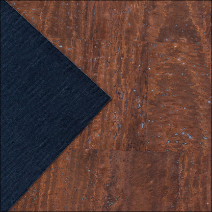 Natural / Earth Tone Cork Fabric | 8x5cm (3.1x2in) | 12 Piece Sample Pack