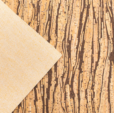 Natural Cork Fabric Sample – One Piece, 14 × 20 cm (5.5 × 7.8 in)