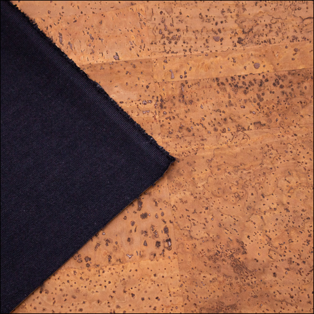 Natural / Earth Tone Cork Fabric | 8x5cm (3.1x2in) | 12 Piece Sample Pack