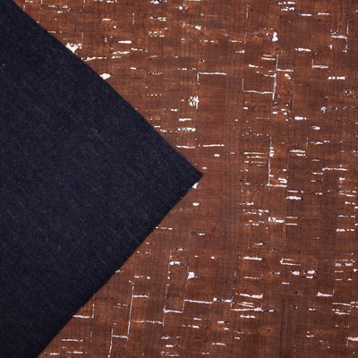 Natural Cork Fabric Sample – One Piece, 14 × 20 cm (5.5 × 7.8 in)