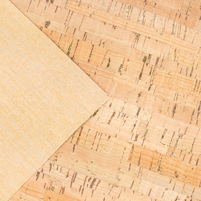 Natural Cork Fabric Sample – One Piece, 14 × 20 cm (5.5 × 7.8 in)