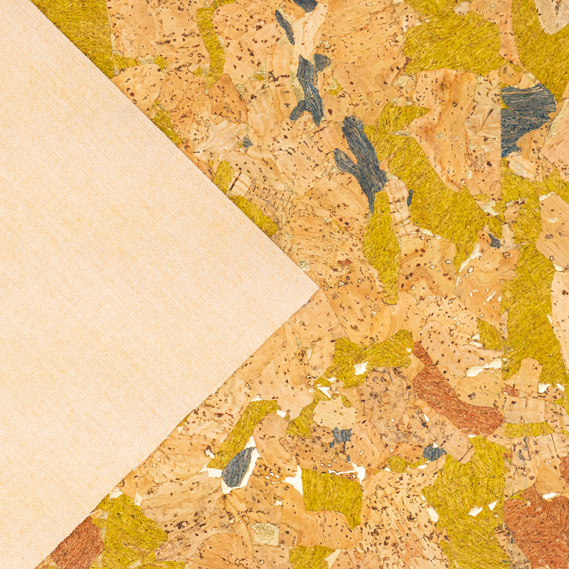 Natural Cork Fabric Sample – One Piece, 14 × 20 cm (5.5 × 7.8 in)