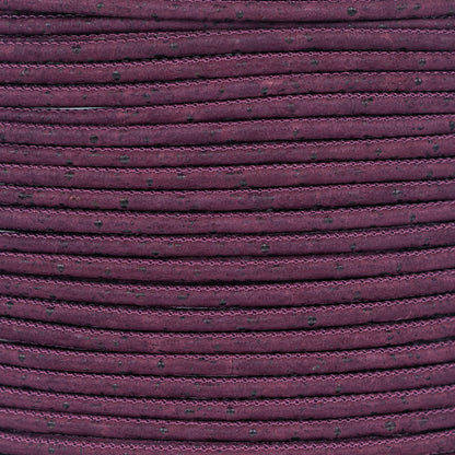 3mm Round Cork Cord - Deep Purple - COR-386D (10 Meters)