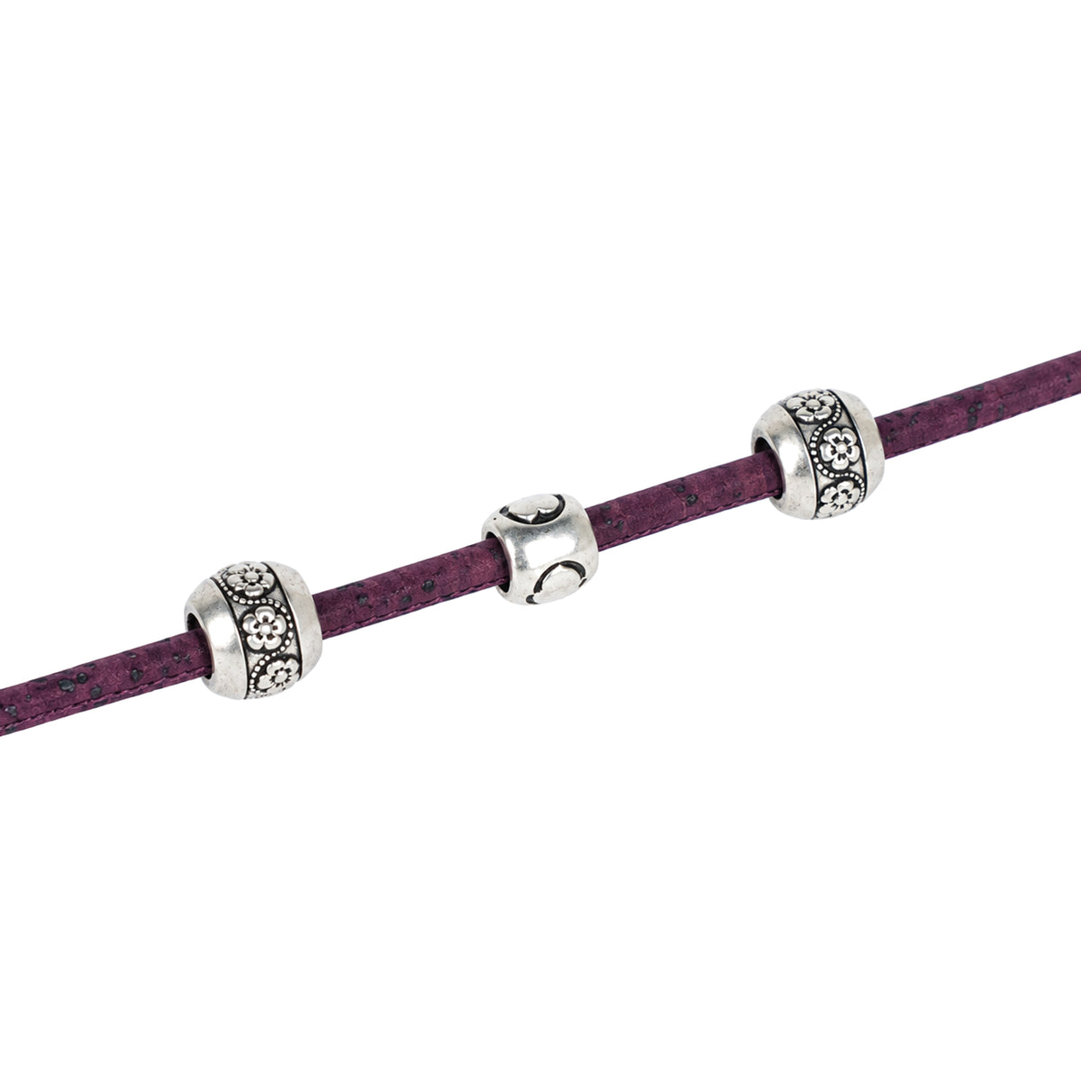 3mm Round Cork Cord - Deep Purple - COR-386D (10 Meters)