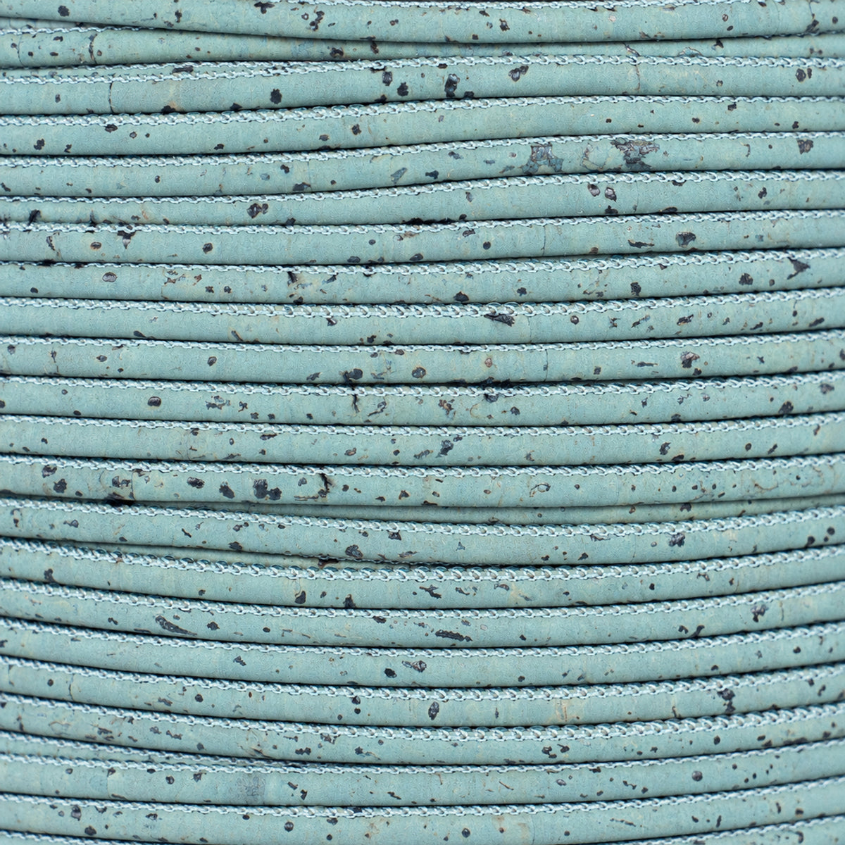 3mm Round Cork Cord - Light Blue - COR-670 (10 Meters)