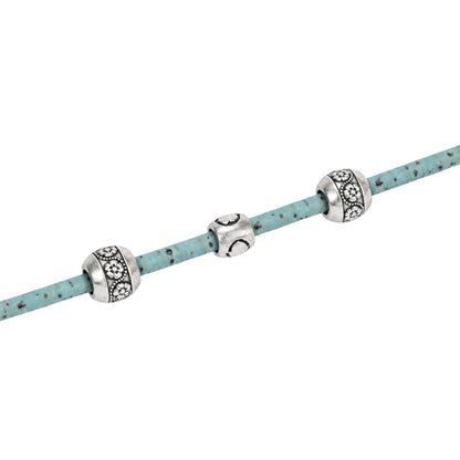 3mm Round Cork Cord - Light Blue - COR-670 (10 Meters)