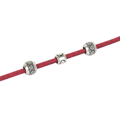 3mm Round Cork Cord - Red - COR-677 (10 Meters)