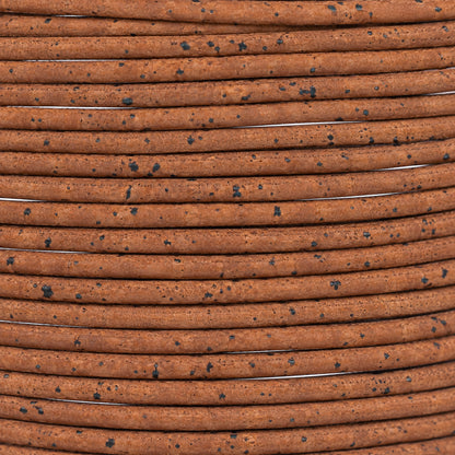 3mm Round Cork Cord - Brown - COR-678 (10 Meters)