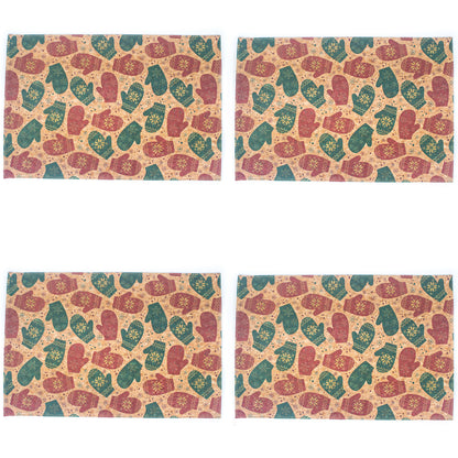 Cork Holiday Placemat 43X29 cm  (4units） L-865