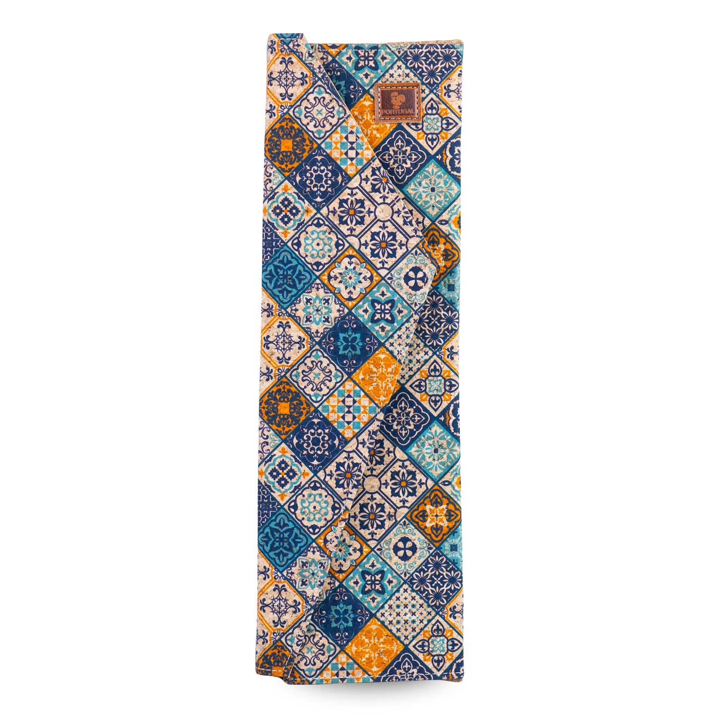 Cork Wine Gift Box | Boho Tile Print, Hexagonal Flip-Top & Cork Interior — L-1190