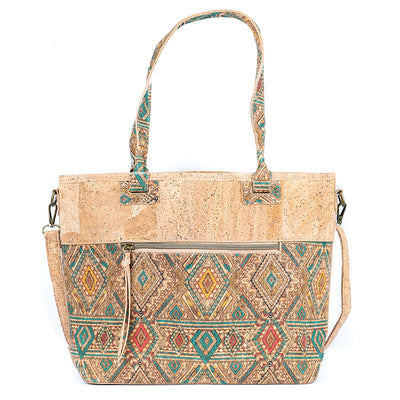 Printed Cork Women's Tote Bag BAGD-567