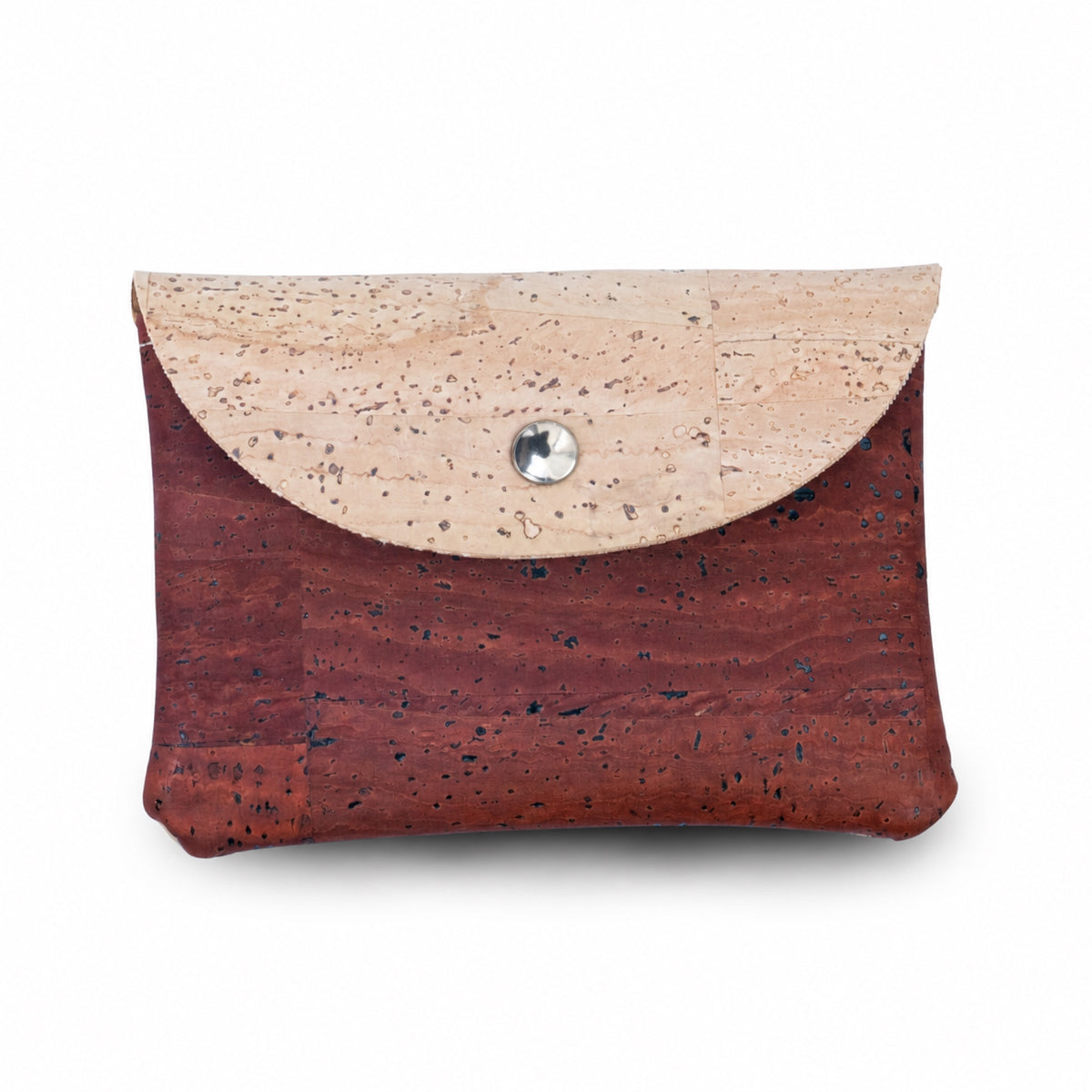5pcs Natural Cork Coin Purses with Snap Closure BAGP-384
