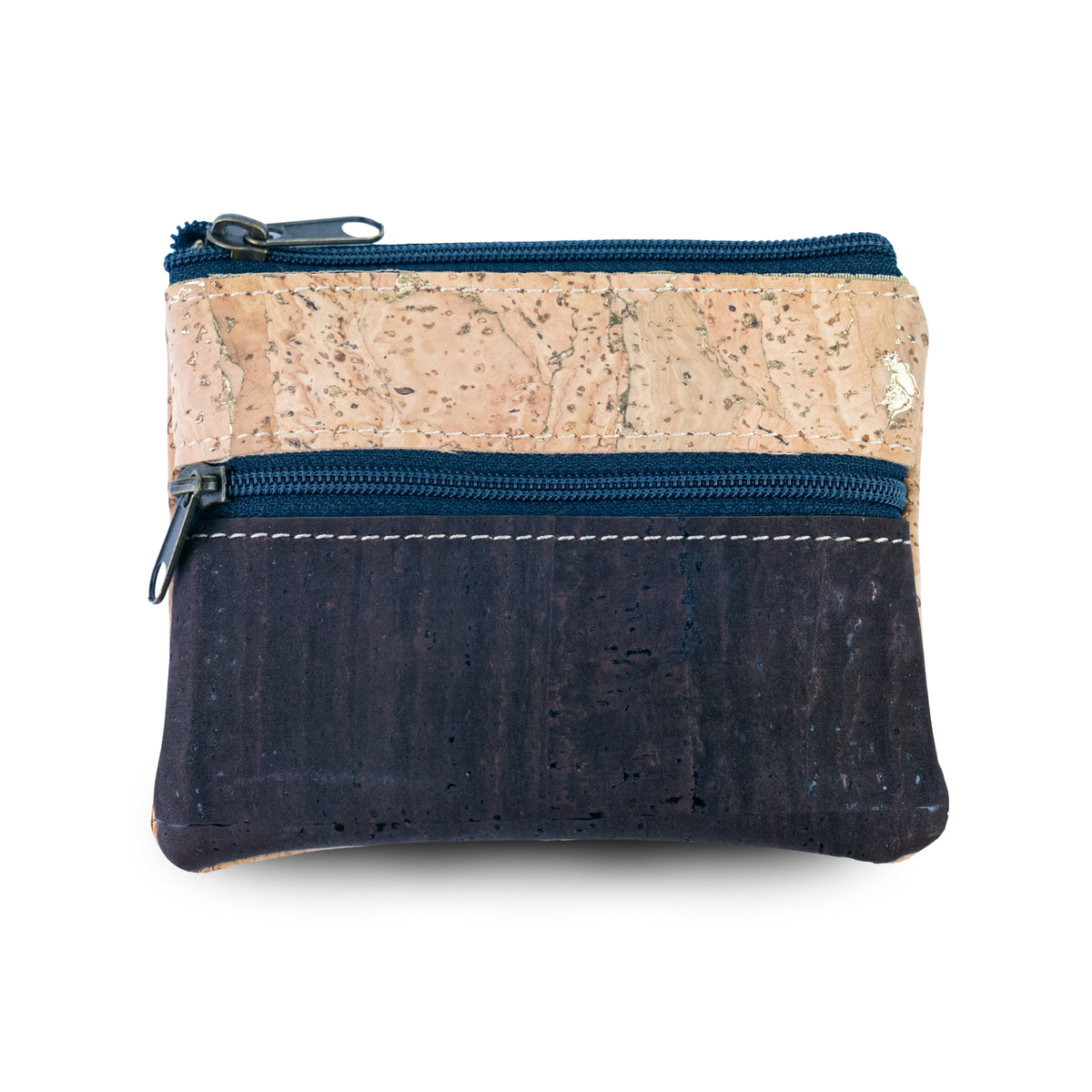 Lisbon Cork Coin Purse with Two Zip Pockets – Pack of 5 | BAGP-289C