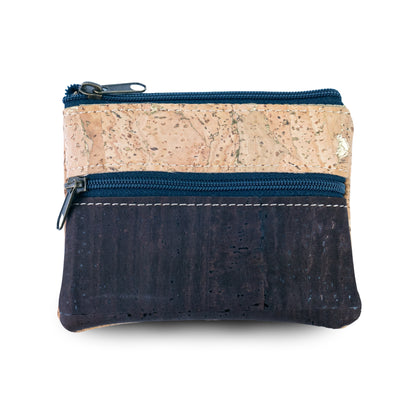 Lisbon Cork Coin Purse with Two Zip Pockets – Pack of 5 | BAGP-289C